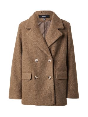Kabát Vero Moda hnedá