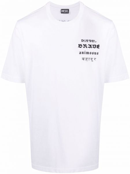 Camiseta con estampado Diesel blanco