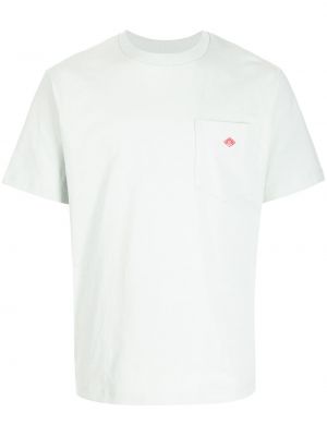 Тениска с джобове Danton бяло