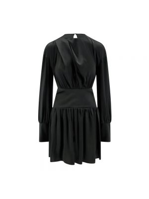 Sukienka mini z otwartymi plecami z dekoltem w serek Semicouture czarna