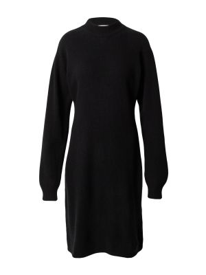 Πλεκτή φόρεμα Knowledgecotton Apparel μαύρο