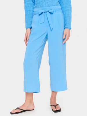 Pantaloni plissettati Saint Tropez blu