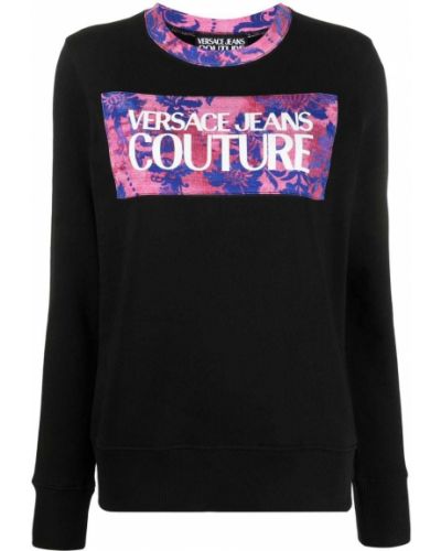 Trykt lang genser Versace Jeans Couture svart