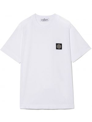 T-shirt för tjejer Stone Island Junior vit