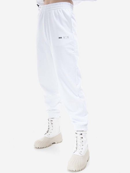 Βαμβακερό παντελόνι Mcq λευκό