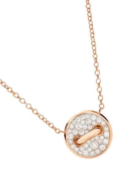 Z růžového zlata puntíkatý náhrdelník Pomellato