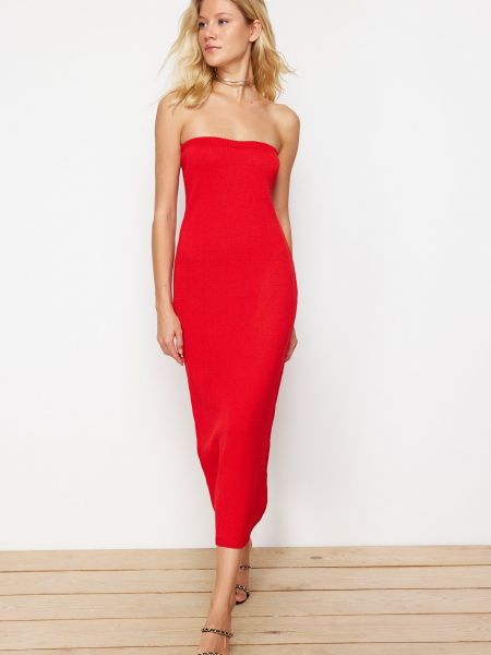 Μάξι φόρεμα Trendyol κόκκινο