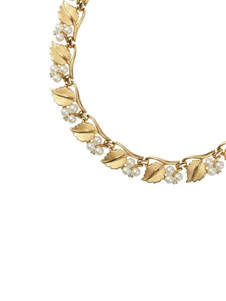Collar con perlas Susan Caplan Vintage dorado