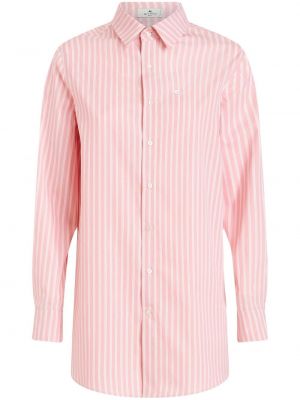 Chemise brodée Etro rose