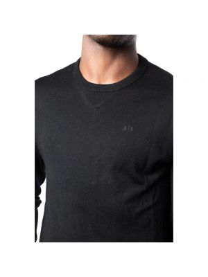 Jersey de lana de tela jersey Armani Exchange negro