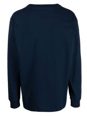 Sweatshirt aus baumwoll New Balance blau