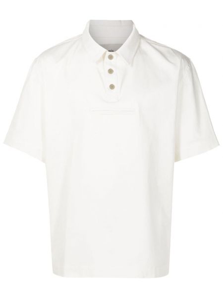 Polo en coton avec poches Misci blanc