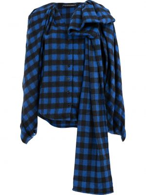 Asimetrična bluza s karirastim vzorcem Y/project