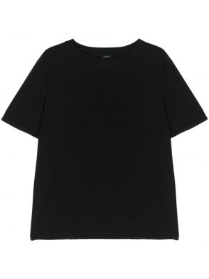 Krepové hedvábné tričko Joseph černé