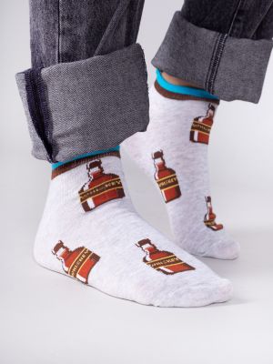Bavlněné ponožky Yoclub šedé