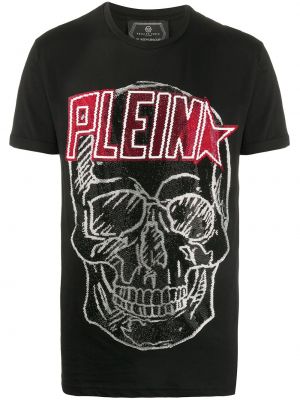 Camiseta con lentejuelas Philipp Plein negro