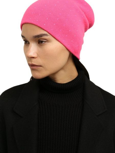 Кашемировая шапка William Sharp розовая