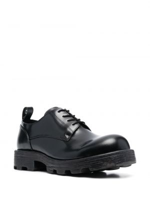 Chaussures oxford en cuir vernis Diesel noir