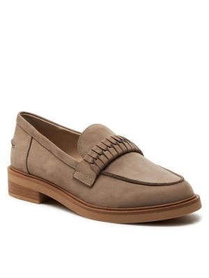 Loafers Caprice beżowe