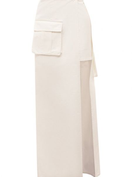 Хлопковая юбка Forte Dei Marmi Couture белая