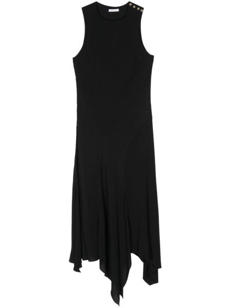 Μάξι φόρεμα από κρεπ Patrizia Pepe μαύρο