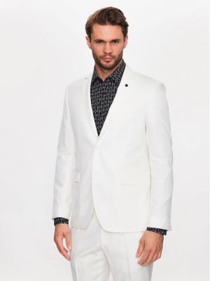Priliehavý oblek Karl Lagerfeld biela