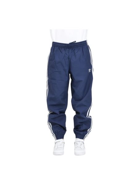 Spodnie sportowe plecione Adidas Originals niebieskie