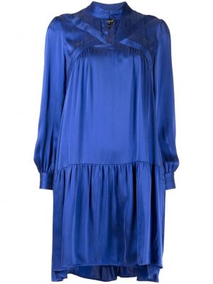 Hodvábne šaty Paule Ka modrá