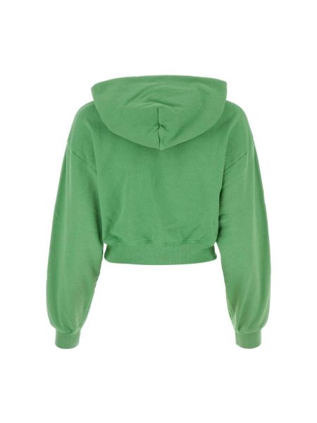 Sudadera con capucha de algodón Sporty & Rich verde