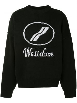 Пуловер We11done черно