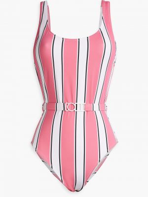 Plavky Solid & Striped, růžová