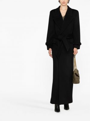 Kabát s knoflíky Saint Laurent černý