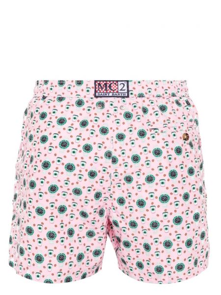 Shorts mit print Mc2 Saint Barth pink