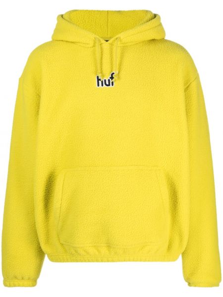 Hoodie di pile Huf giallo
