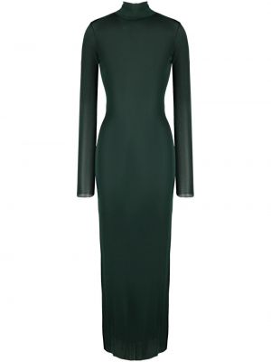 Dlouhé šaty Saint Laurent zelené