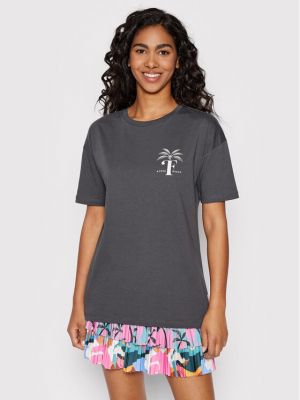 Relaxed fit marškinėliai Femi Stories pilka