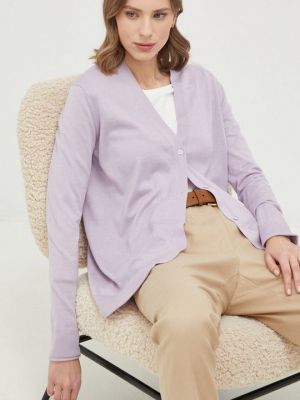 Шелковый свитер Max Mara Leisure фиолетовый