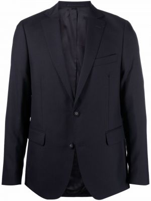 Ull lang blazer Officine Generale blå