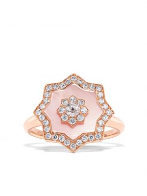 Prsten sa perlicama od ružičastog zlata David Morris