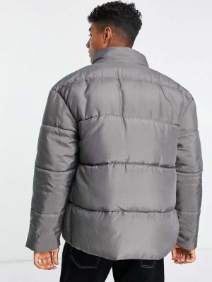Серая куртка-пуховик с заниженными плечами Another Influence