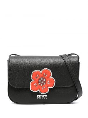 Usnjena torbica za čez ramo s cvetličnim vzorcem Kenzo