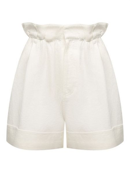 Белые льняные шорты Giorgio Armani