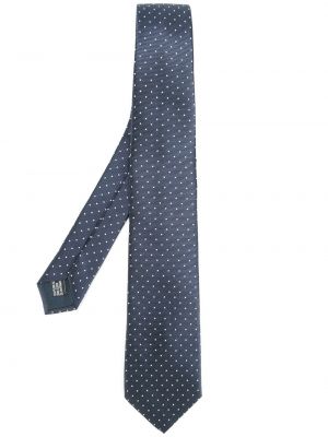 Pöttyös nyakkendő Lanvin kék