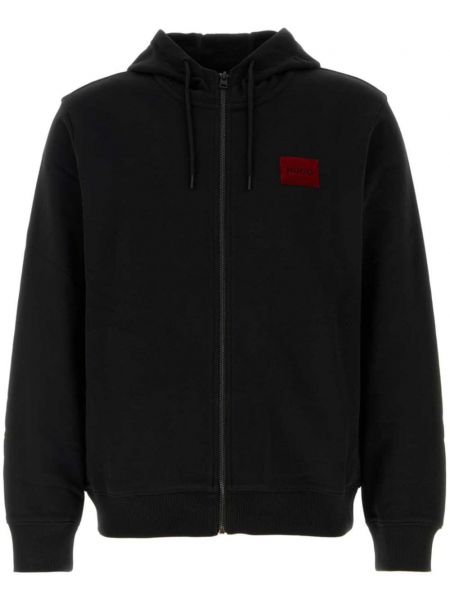 Zip hoodie Hugo siyah