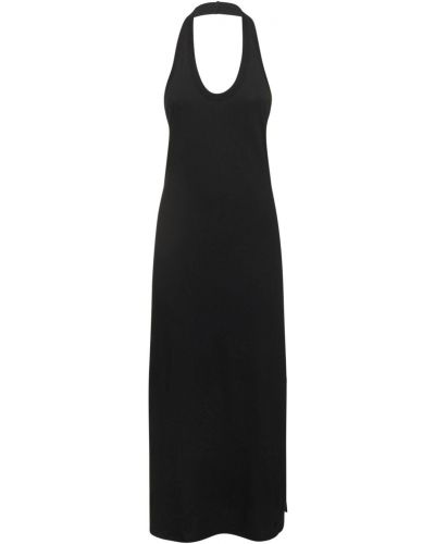 Bavlněné midi šaty Loulou Studio černé