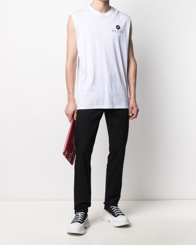 Camiseta sin mangas Philipp Plein blanco