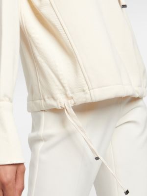 Jersey hoodie aus baumwoll Bogner weiß