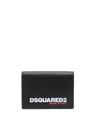 Πορτοφόλι με σχέδιο Dsquared2 μαύρο
