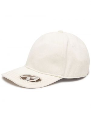 Cappello con visiera Diesel bianco