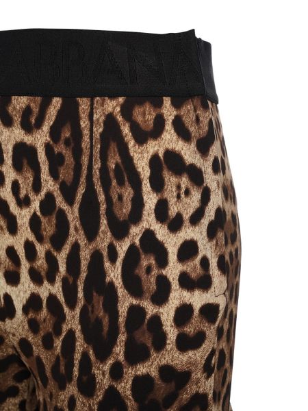 Jersey leopárdmintás leggings nyomtatás Dolce & Gabbana
